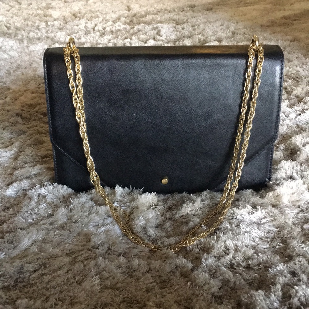 Banana Republic black case purse